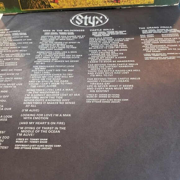 Styx "The Grand Illusion" Vinyl LP 1977 A&M Records VG+ - Picture 4 of 7